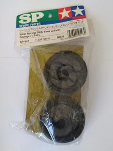 TAMIYA 50547 WIDE RACING SLICK TIRES W/INNER SPONGE (PAIR) - Imagen 1 de 1