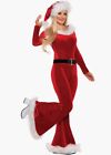 Naughty - Mrs/Santa's Helper - Christmas - Red - Costume - Adult - 4 Sizes
