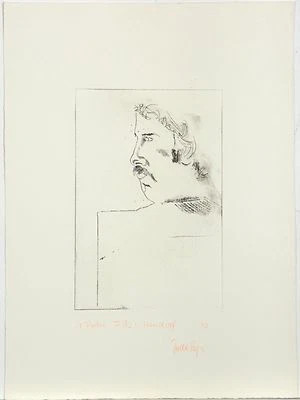 Dieter Pieper/1948-2001/ Fritz v. Hendorf/ Radierung/ Worpswede  - Bild 1 von 3