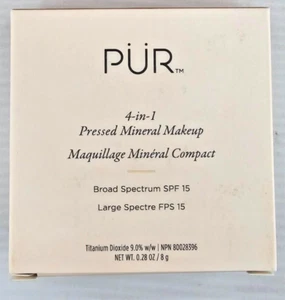 PUR MINERALS ~ 4 IN 1 PRESSED MINERAL MAKEUP ~ MEDIUM DARK ~ .28 OZ BOXED - Picture 1 of 5