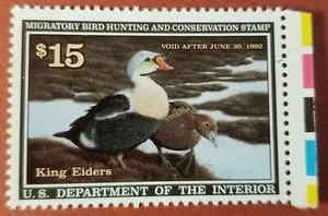 Dept. of Interior DUCK STAMP RW 58 King Elders 1991 MINT - Picture 1 of 2