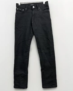 Polo Ralph Lauren Hampton Kids Jeans #10 (26x24) Black Altered Elastic Waist - Picture 1 of 15