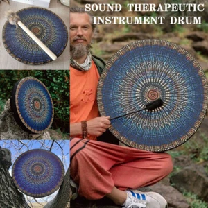 10'' Vegetarian Shaman Drum Sound Healer Drum Handmade Spiritual Soul Healing - Picture 1 of 7