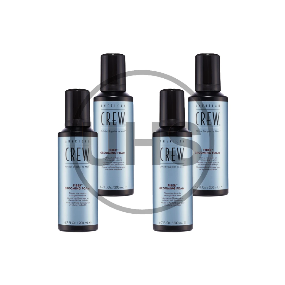 4 x American Crew Fiber Grooming Foam | 200ml | AUS SELLER - Image 1 of 1