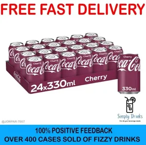 Cherry Coke 24 x 330ml - Picture 1 of 2