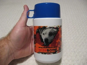 Vintage 90's 1996 Big Feats WISHBONE The Dog Lunchbox Replacement Thermos w/Cup - Bild 1 von 12