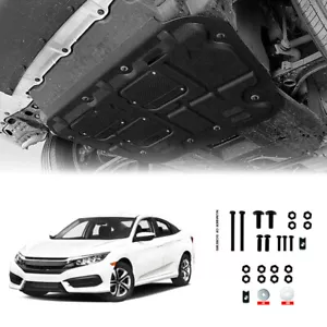 Protector contra salpicaduras de motor delantero negro para Honda civic 1.5T 16-21 cubierta inferior nuevo - Imagen 1 de 19