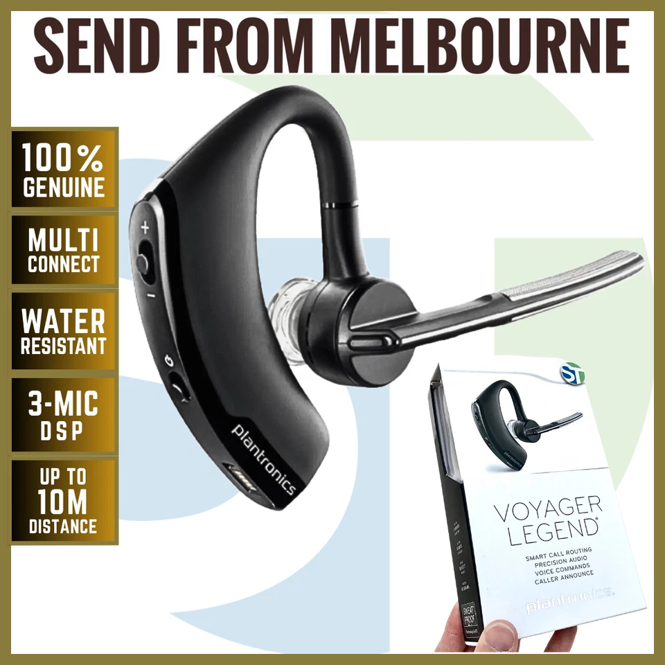 NEW Plantronics VOYAGER LEGEND Mobile Bluetooth Headset Over-The-Ear (Monaural) - image 1 of 4
