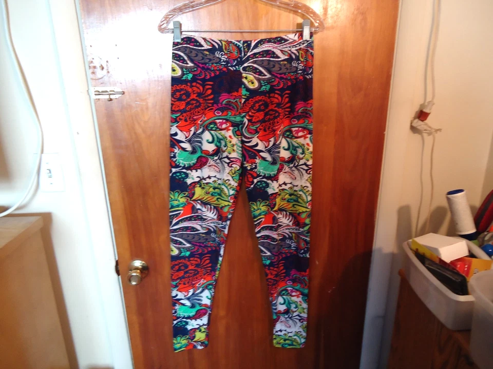 Pijama/pantalones de salón geométricos multicolores talla grande "gran par" Foto 1 de 4