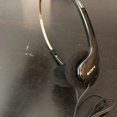 Vintage Sony MDR-006 Walkman Discman Stereo Metal Headphones Foam Pads Working - Photo 1/4