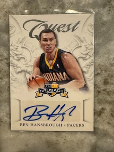 Ben Hansbrough 2012/13 Panini Crusade Quest Auto Autograph Indiana Pacers - Foto 1 di 3