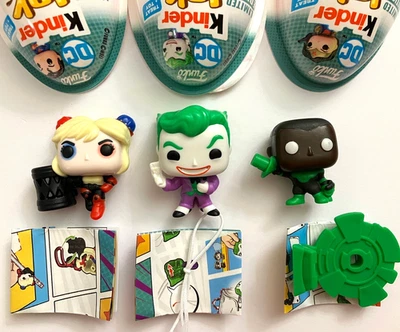 DC Joker Harley Quinn Linterna Verde, Funko Kinderjoy Mini Dije Lápiz Topper Foto 1 de 4