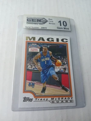 TRACY MCGRADY 2004 TOPPS NTCD GEM 10 RAW REVIEW ORLANDO MAGIC - Image 1 of 2