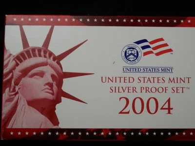 2004 S Silver Proof Set -- 11 piece  -- With Box & COA -- San Francisco Mint - Image 1 of 4