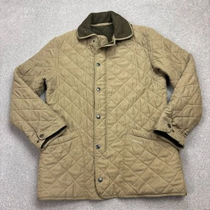 Barbour Jacket Adult Medium Brown Quilted Country Hunting Field Lined Men - Picture 1 of 9