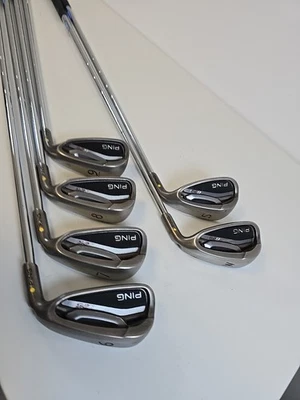 PING G25 Iron Set 6-SW CFS Regular Flex Steel Shaft Yellow Dot PIN8352 - Image 1 of 4