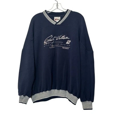 Suéter de corrida Rusty Wallace Chase autêntico XL vintage NASCAR anos 90 Y2K pai - Imagem 1 de 4