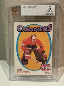 1971-72 O-Pee-Chee Ken Dryden Rookie #45 Montreal Canadiens BVG 5 - Picture 1 of 2