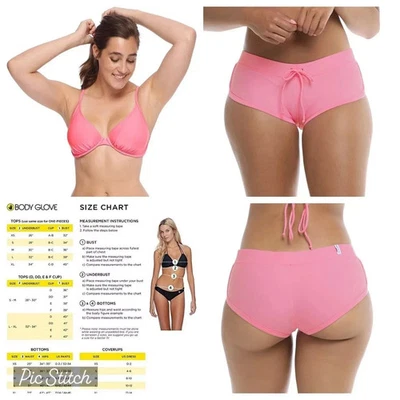 Body Glove Traje de Baño Bikini D 36D 34D 32D Sidekick XS Pitaya Rosa NUEVO NUEVO CON ETIQUETAS Foto 1 de 2