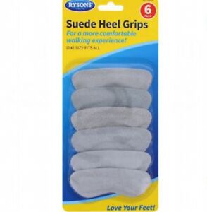 6 pack Suede Heel Grips Unisex One Size Shoe Pads Comfort Protectors Boot Foot