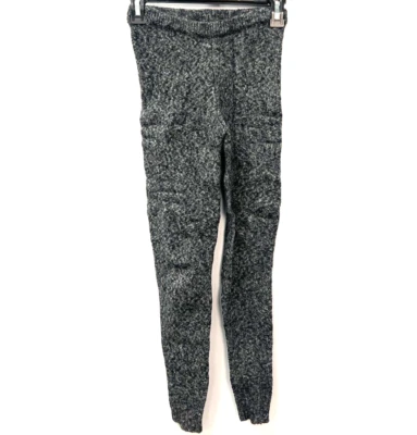 Leggings Suéter Tweed Negro Tono Para Mujer Talla Pequeña U15937 Foto 1 de 4