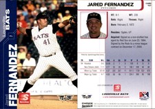 Jared Fernandez 2005 Choice Louisville Bats #7 Card *AutographDen*