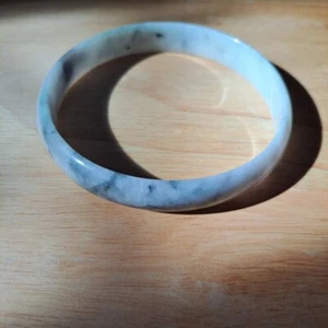 Bracciale verde giada bracciale birmano naturale misura grande 89,3 mm. B004 - Foto 1 di 13