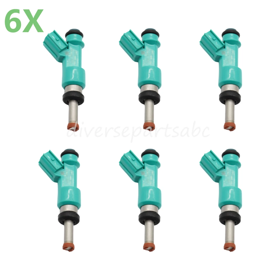 6 топливных форсунок Denso для 2012 2013 2014 2015 2016 Toyota Sienna 3,5 л V6 - Изображение 1 из 4