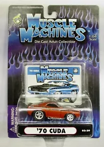 MUSCLE MACHINES DIECAST 1/64 '70 PLYMOUTH CUDA RED COMBINED SHIPPING - Picture 1 of 2