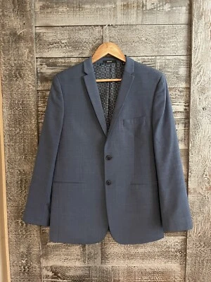 DKNY Blazer Abrigo Deportivo Chaqueta Azul Calce Ajustado Hombre Pequeño 36R Excelente Estado Foto 1 de 4