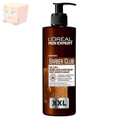 L'Oréal Men Expert 3-in-1 Bartshampoo 400ml Zedernholz Bartpflege Herren - Bild 1 von 4