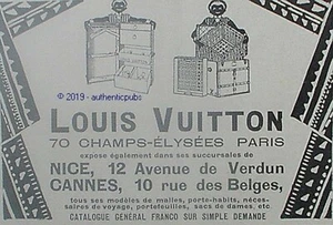 PUBLICITE LOUIS VUITTON MALLES PORTE HABITS BAGAGERIE GROOM DE 1926 FRENCH AD - Imagen 1 de 1
