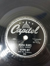 10" 78 Alvino Rey Midnight Masquerade /Mama Blues Bill Young Capitol 390 V+/V+
