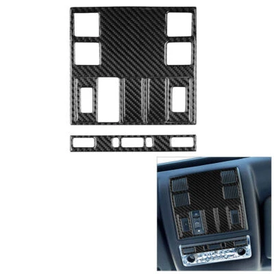 Cubierta de panel de luz delantera de fibra de carbono 6 piezas para BMW X3 E83 2004-2010 Foto 1 de 4