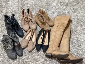 Damenpaket Stiefeletten, Stiefel und elegante Schuhe Größe 8-8,5 - Bild 1 von 10