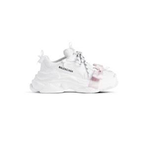BALENCIAGA Triple S Lace Women's White Sneakers New & Authentic - Picture 1 of 5