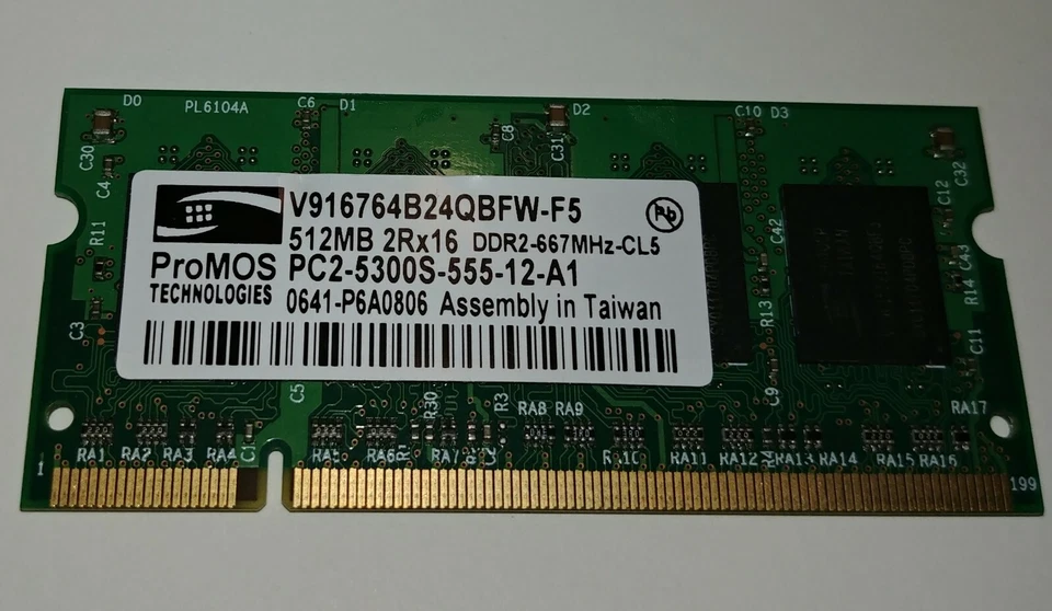 ProMOS 512MB DDR2 667MHz SDRAM (Laptop) - Image 1 of 1