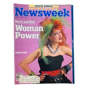 VTG Newsweek Magazine March 4 1985 Cyndi Lauper Rock and Roll Woman Power