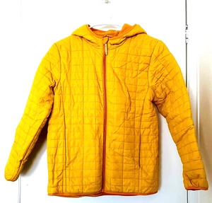Cat and Jack Kids' Unisex Yellow Hooded Puffer Jacket Size XL - Picture 1 of 17
