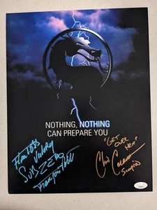 Petit Casamassa 2x signiertes 11x14 Foto Mortal Combat Flawless Victory JSA COA C - Bild 1 von 2