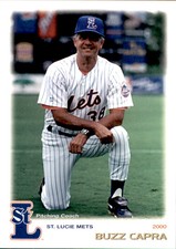 2000 St. Lucie Mets Grandstand #7 Buzz Capra Bewyn Illinois IL Baseball Card