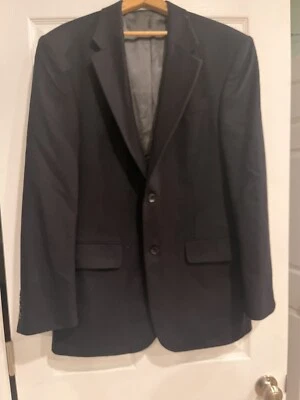  Abrigo Blazer Traje Chaqueta Hombre Abrigo Deportivo de Lana Oscar De La Renta Azul Marino De Colección. XL Foto 1 de 4