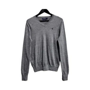 Ralph Lauren Pullover V-Ausschnitt grau Wolle Herren Gr.S - Bild 1 von 9