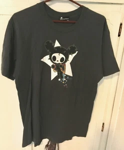 Tokidoki Adios Dark Gray Grey T-Shirt Tee Shirt Size L 100% Cotton - Picture 1 of 8