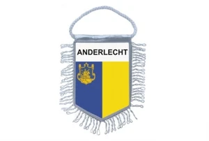 Mini Banner Fahne Wimpel Fensterspiegel Autos Landbanner Belgien Anderlecht - Bild 1 von 1