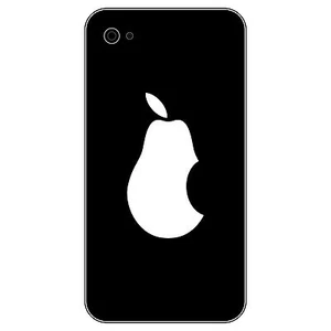 6 Pcs Pear NO apple die cut decals self adhesive stickers mobile smart phone car - Picture 1 of 11