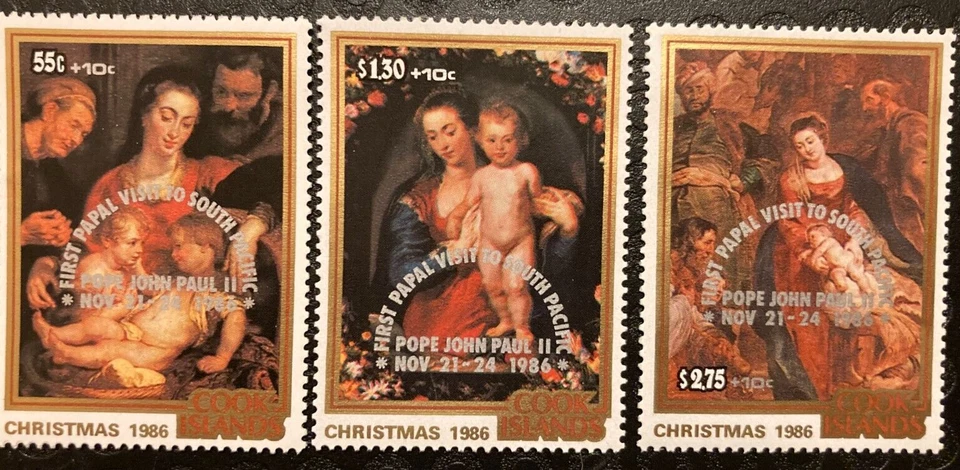 COOK ISLANDS 1986 VISIT OF POPE JOHN PAUL II SG1085 - 7 - Image 1 of 1