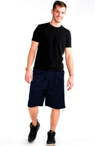 MENS ATHLETIC JERSEY 2 POCKET MESH SHORTS GYM WORKOUT BASKETBALL FITNESS S-5X - Picture 1 of 24