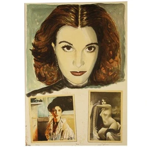 Arie Azene Vivien Color Lithograph Hand Signed and Numbered - Picture 1 of 1