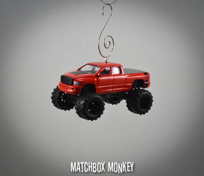 Lifted 2003 Dodge Ram 1500 Ext Cab Pickup Truck Custom Christmas Ornament Emblem - Image 1 of 4